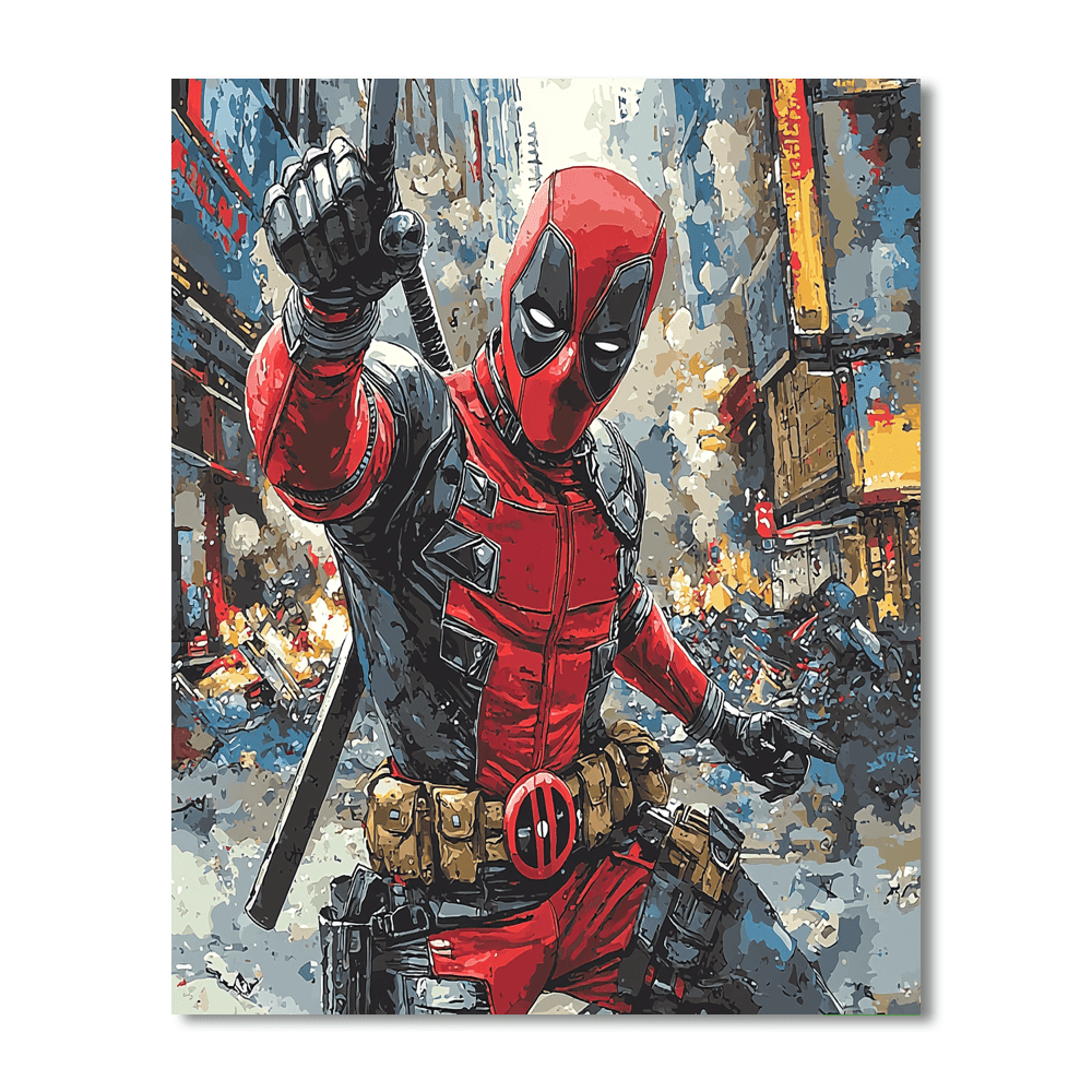 Ryan Reynolds: The Merc With A Heart Of Gold Painting Number Kit