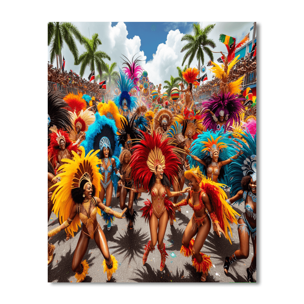 Caribbean Carnival - Trinidad And Tobago DIY Paint By Numbers