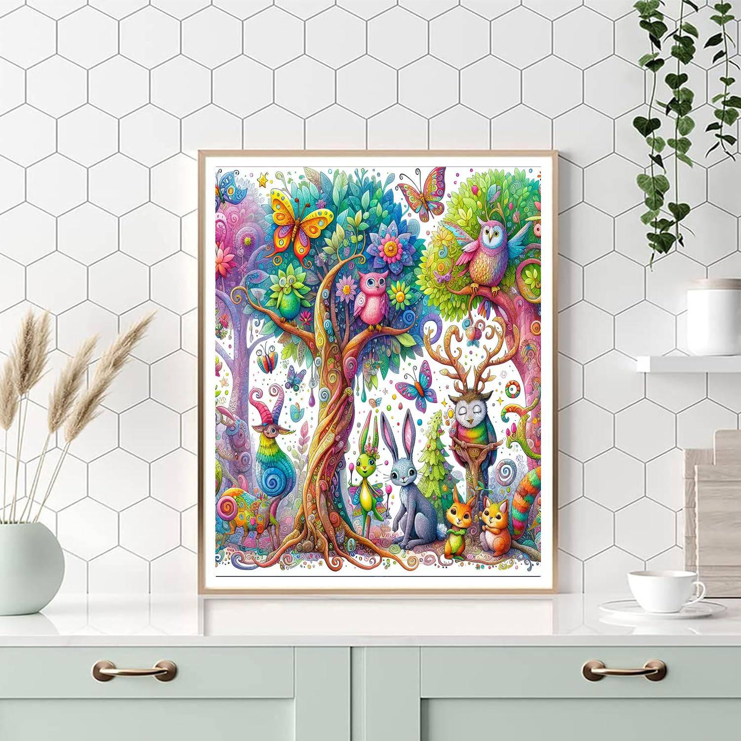 Forest Fantasy Number Painting