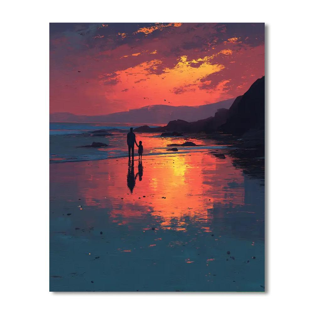Sunset Moments Together DIY Paint By Numbers