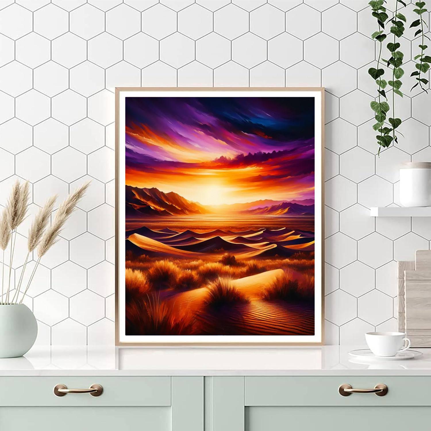 Adventurous Desert Sunset DIY Paint By Numbers