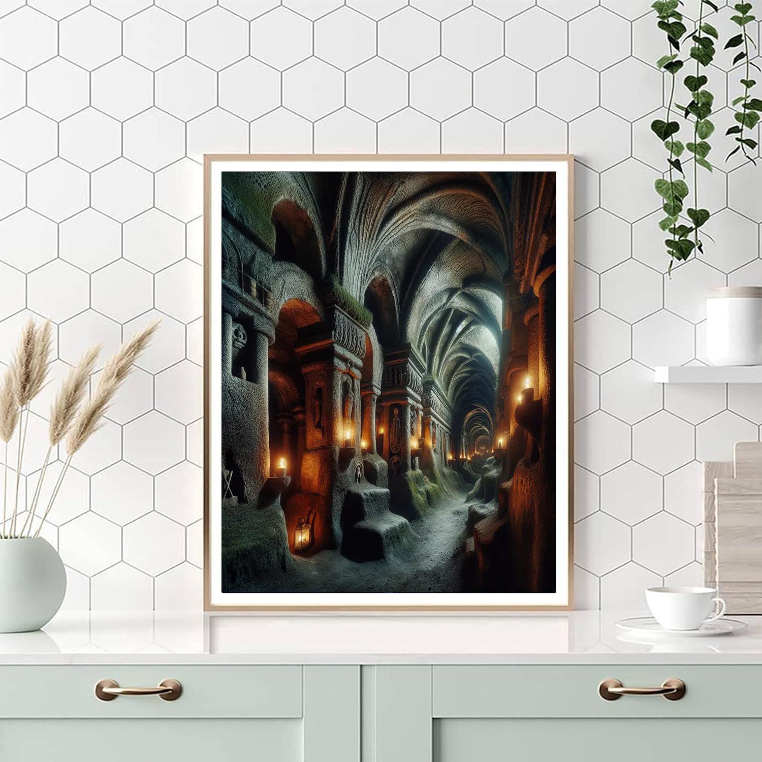 Gothic Catacombs Mystery Painting By Numbers Kit