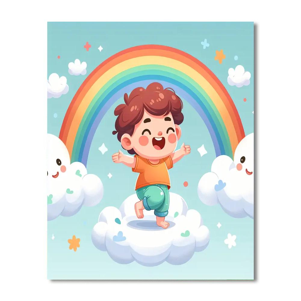 Sky's Secret Stroll Number Painting