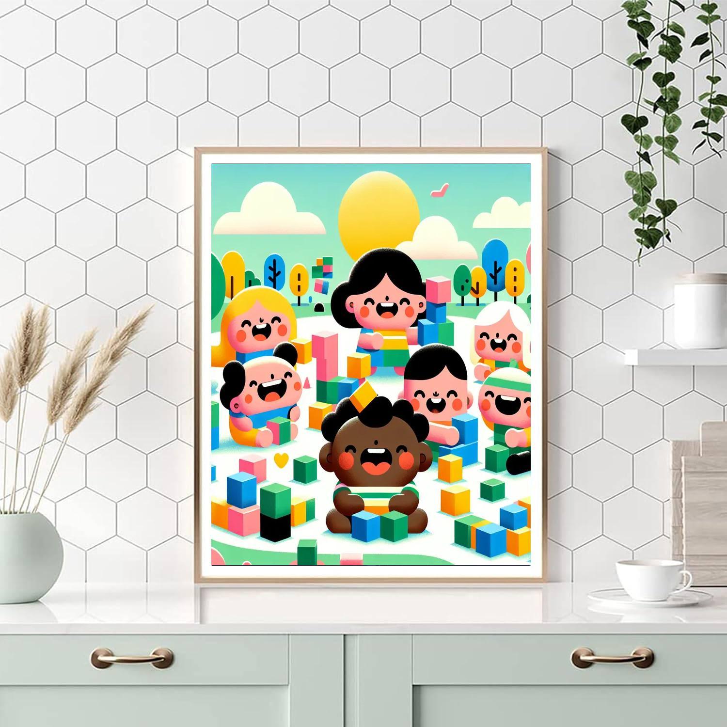 Creative Building Blocks Paint By Color