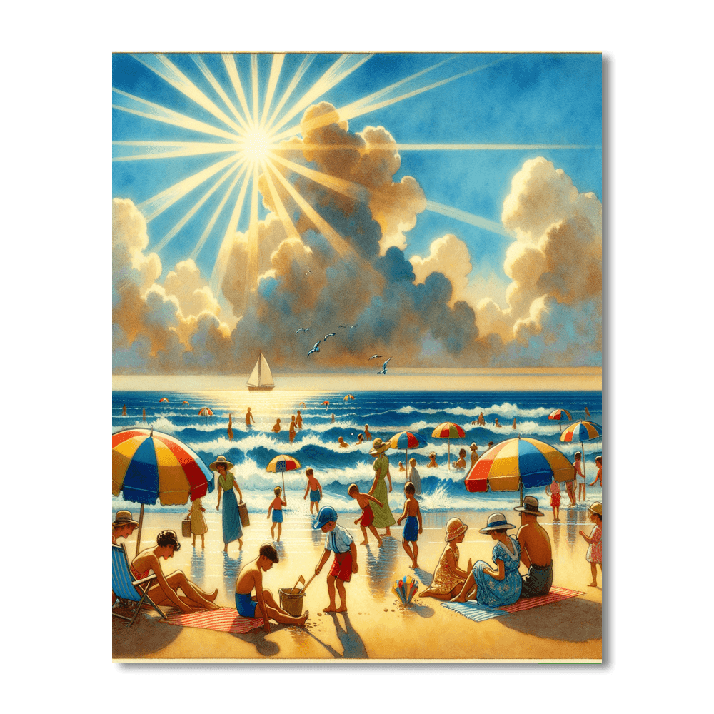 Sunny Beach - DIY Painting By Numbers Kit