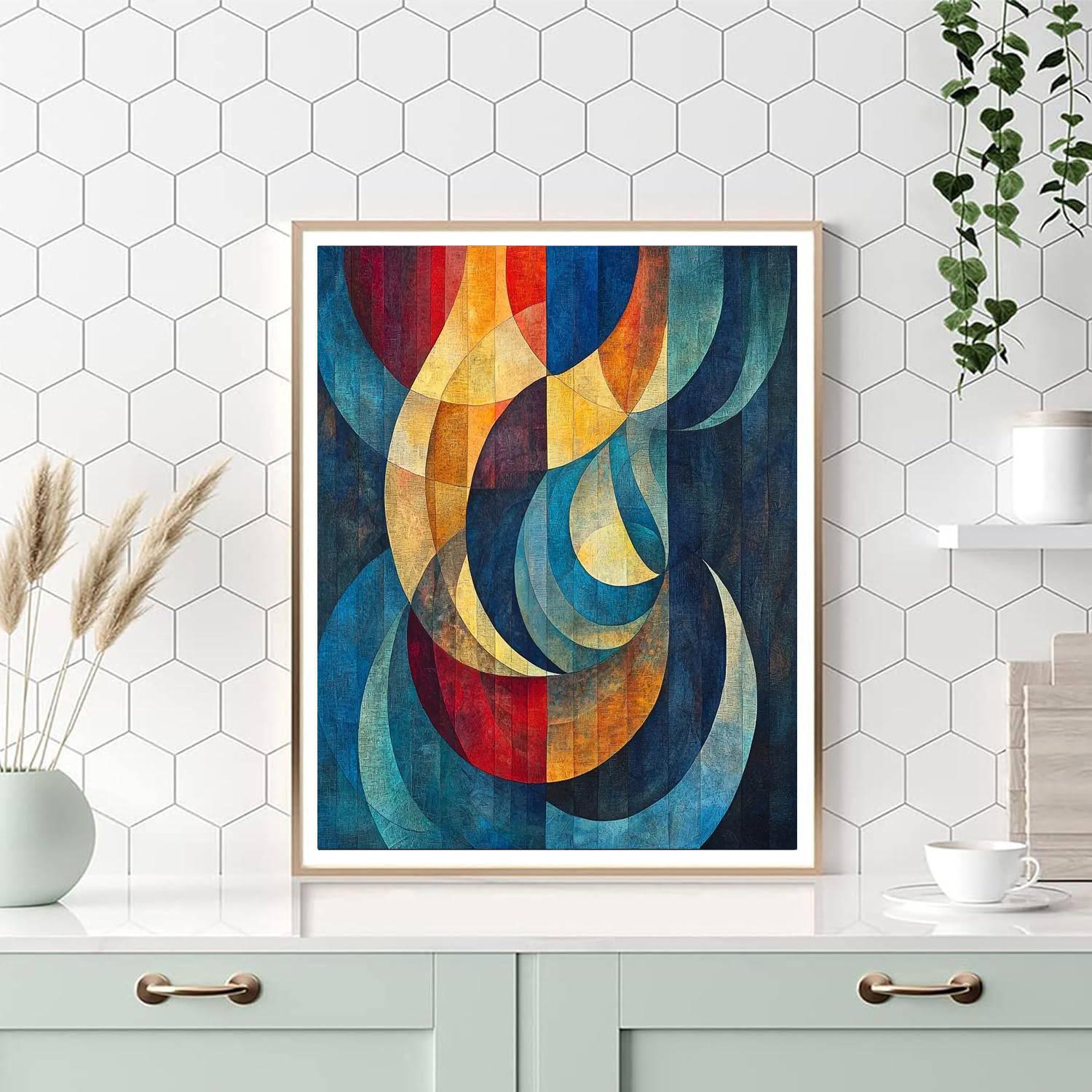 Paul Klee Inspired Cosmic Rhythms  Paint By Number