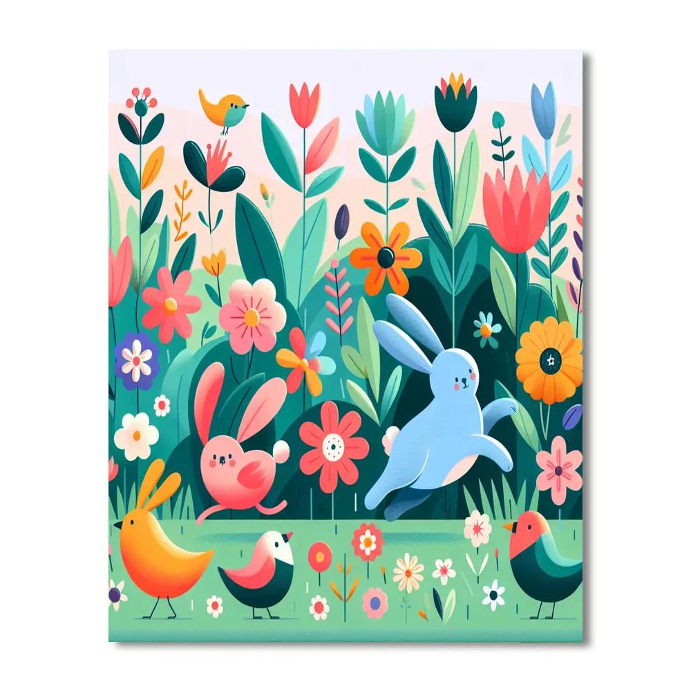 Gleeful Garden Gathering Numbered Painting Kits