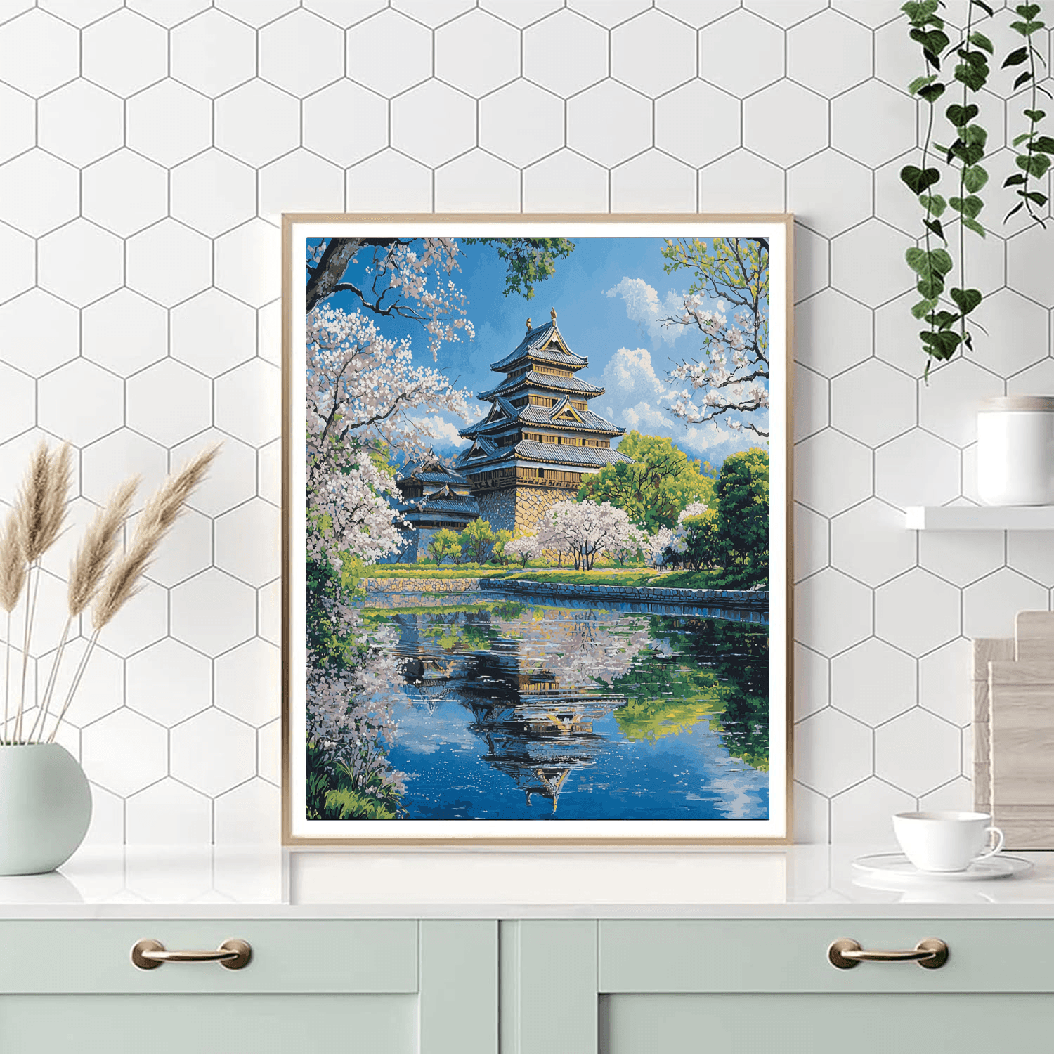 Osaka Castle DIY Paint By Numbers