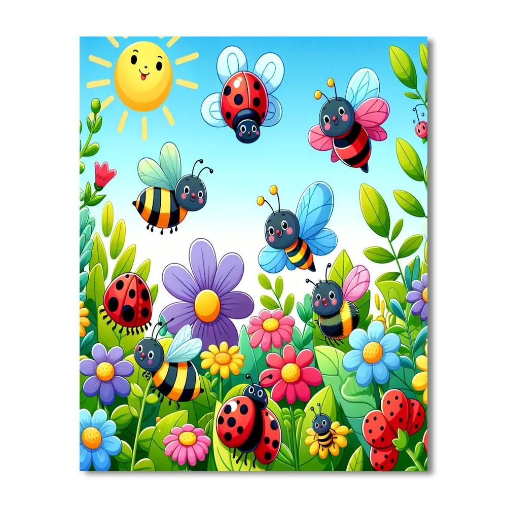 World Of Insects Paint By Numbers Art