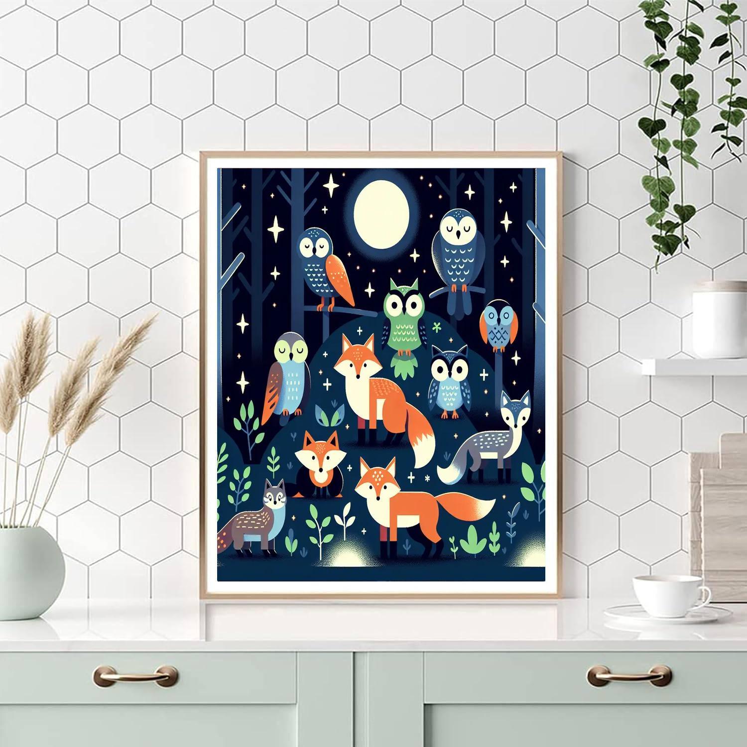 Nature's Nightlight Adventure Numbered Painting Kits