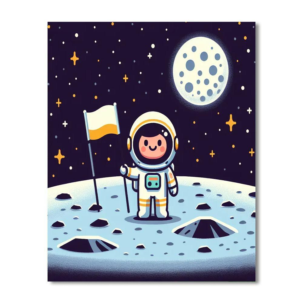 Lunar Landing Lark Paint By Numbers