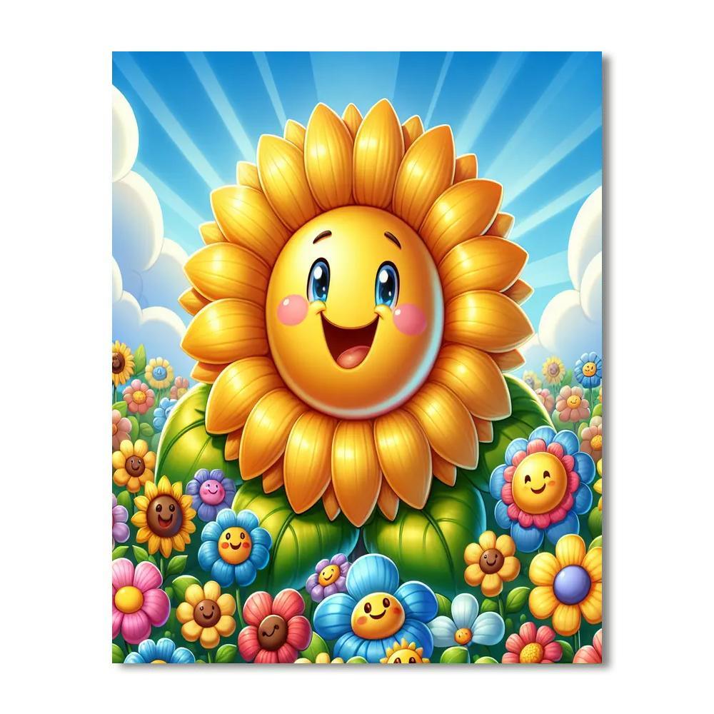 Bright Sunflower Paint By Color
