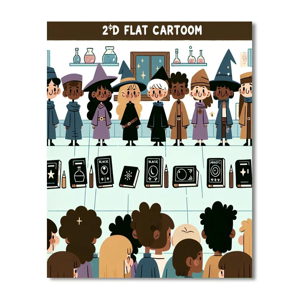 Magic School Adventures Numbered Painting Kits