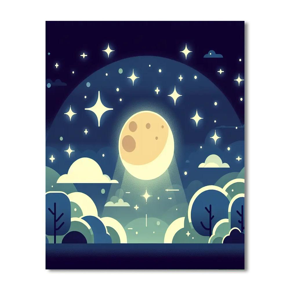 Twinkling Night Numbered Painting Kits