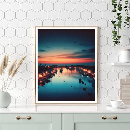 Twilight At The Harbor Paint By Number
