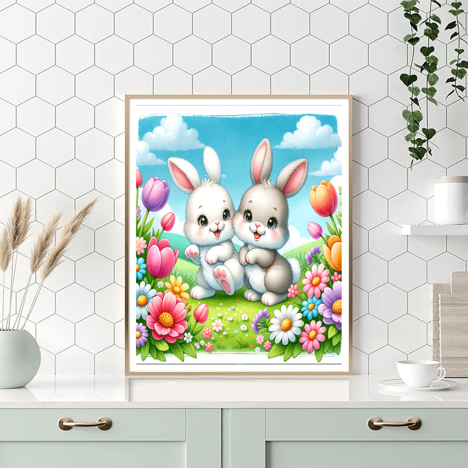 Charming Bunnies Paint By Numbers
