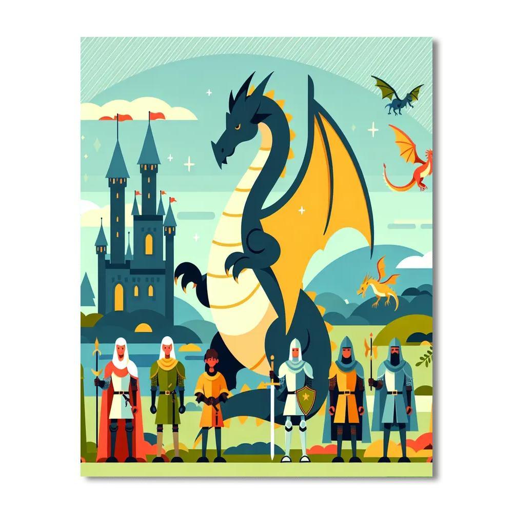 Dragon's Kingdom Paint By Number
