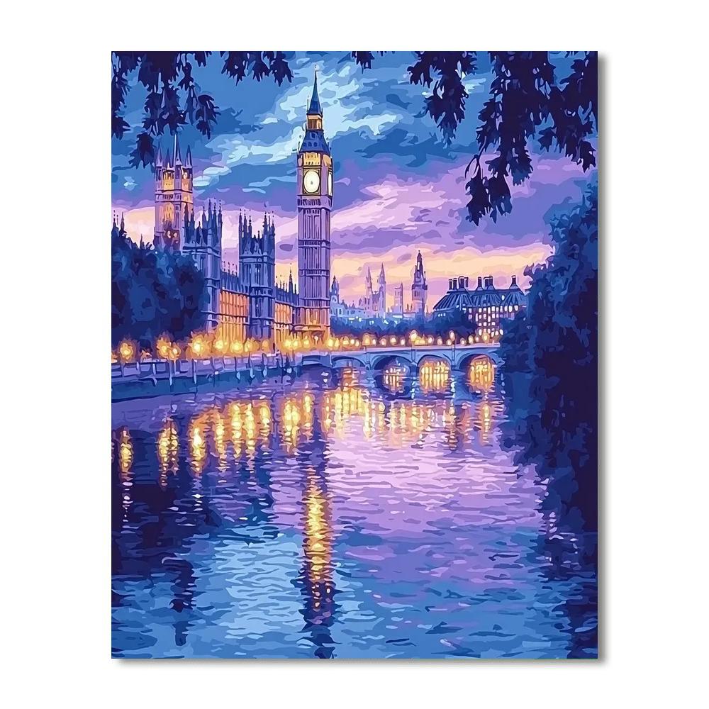 Claude Monet Inspired Monet's Evening Lights  Paint By Numbers Kits