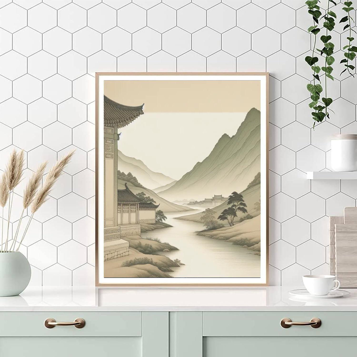 Ancient Eastern Serenity Number Painting