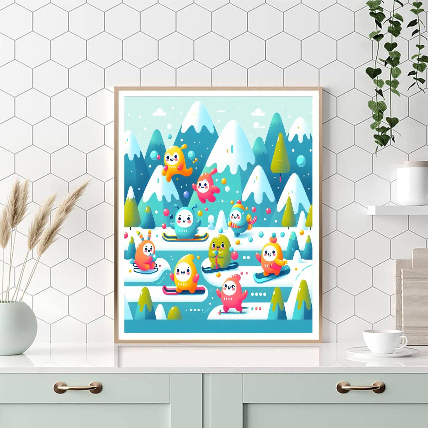 Mystical Mountain Mirth Numbered Painting Kits