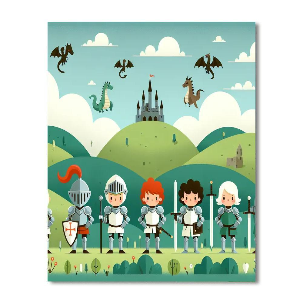 Royal Knight's Realm Paint By Color