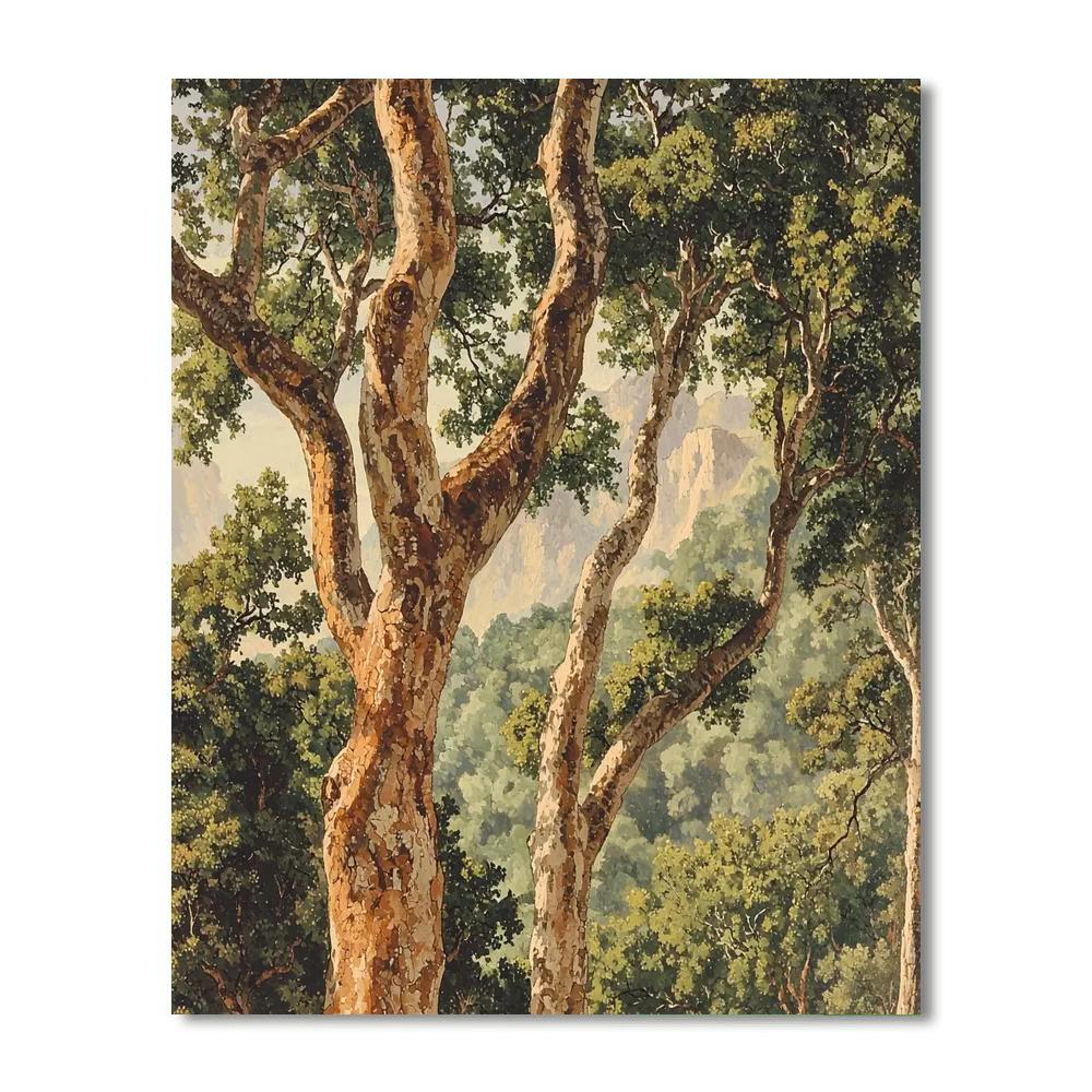 Michelangelo Inspired Silent Woods  Paint By Color