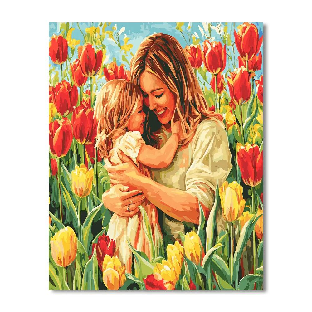 Tender Moments In Spring Paint By Numbers Kits