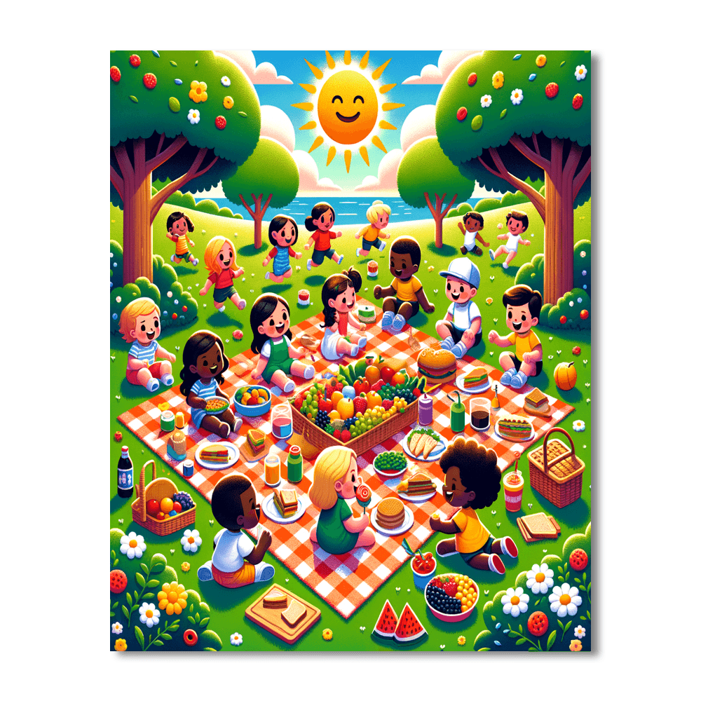 Sunny Picnic DIY Paint By Numbers