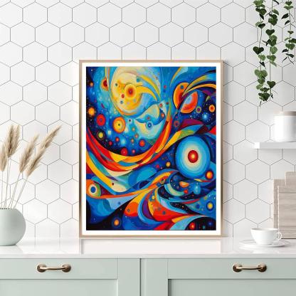 Wassily Kandinsky Inspired Galactic Rainbows  Paint By Numbers Kits