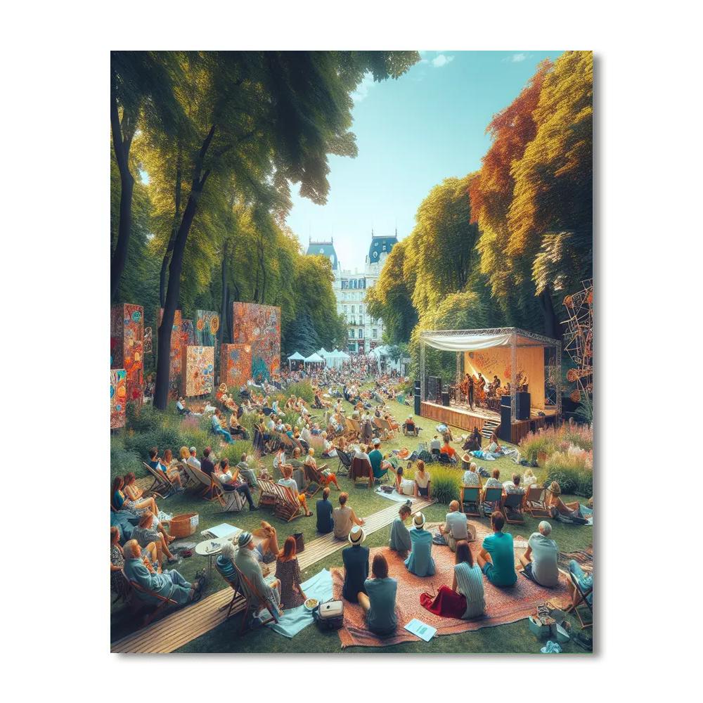 Jazz In The Park - Romania Paint By Color