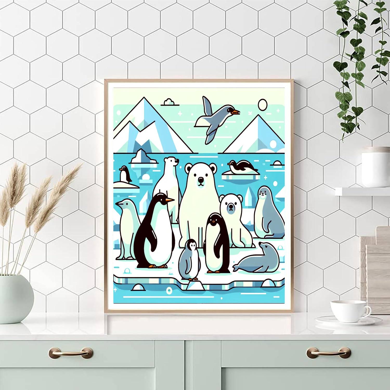 Arctic Wildlife Sanctuary Paint By Numbers Art