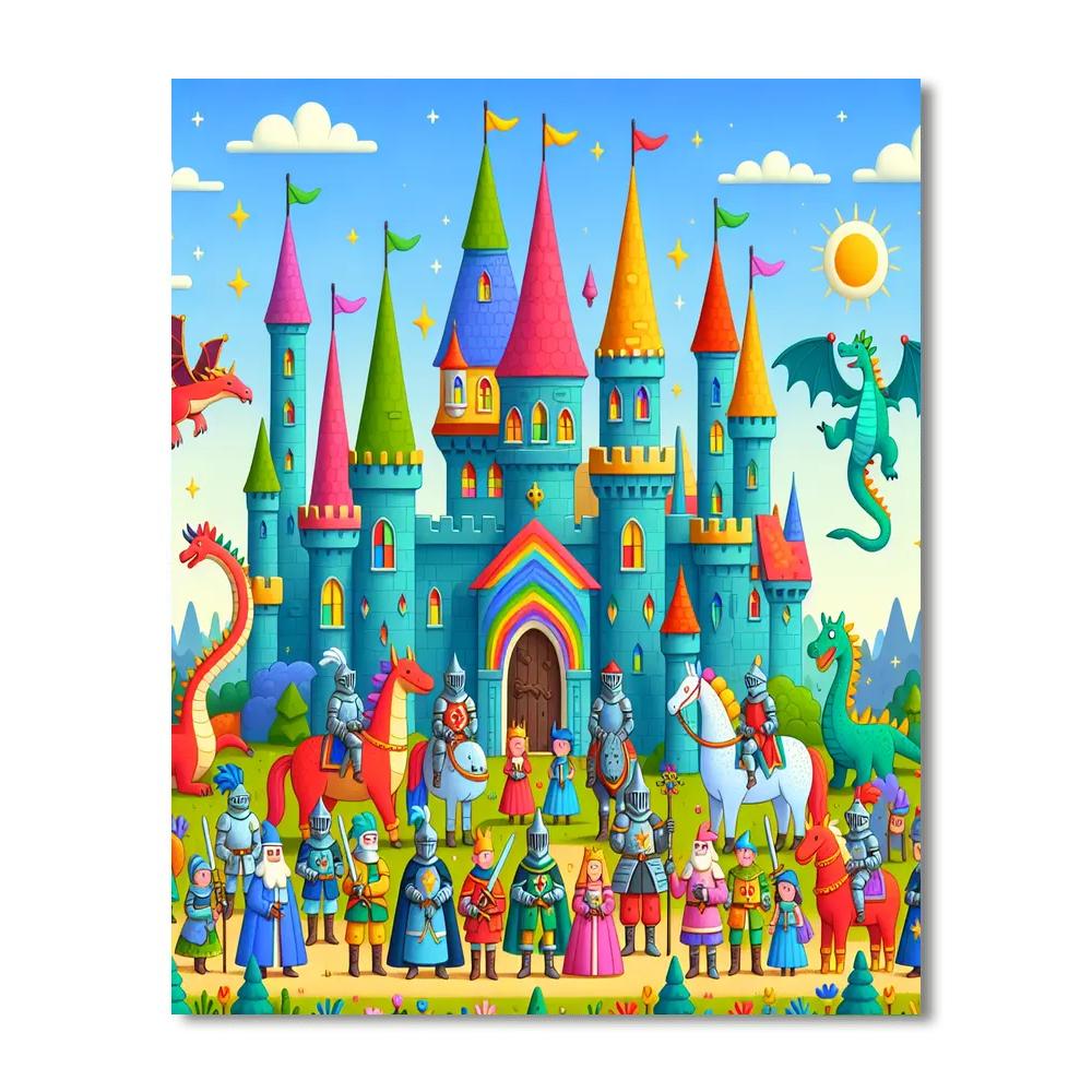 Exploring The Enchanted Castle Paint By Numbers Art