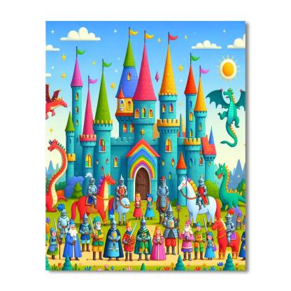 Exploring The Enchanted Castle Paint By Numbers Art