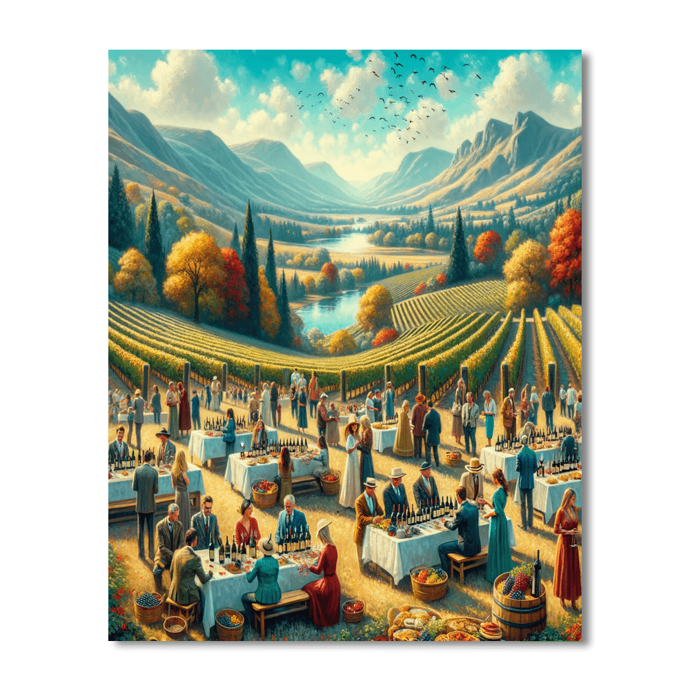 Okanagan Wine Festival - Canada Paint By Color