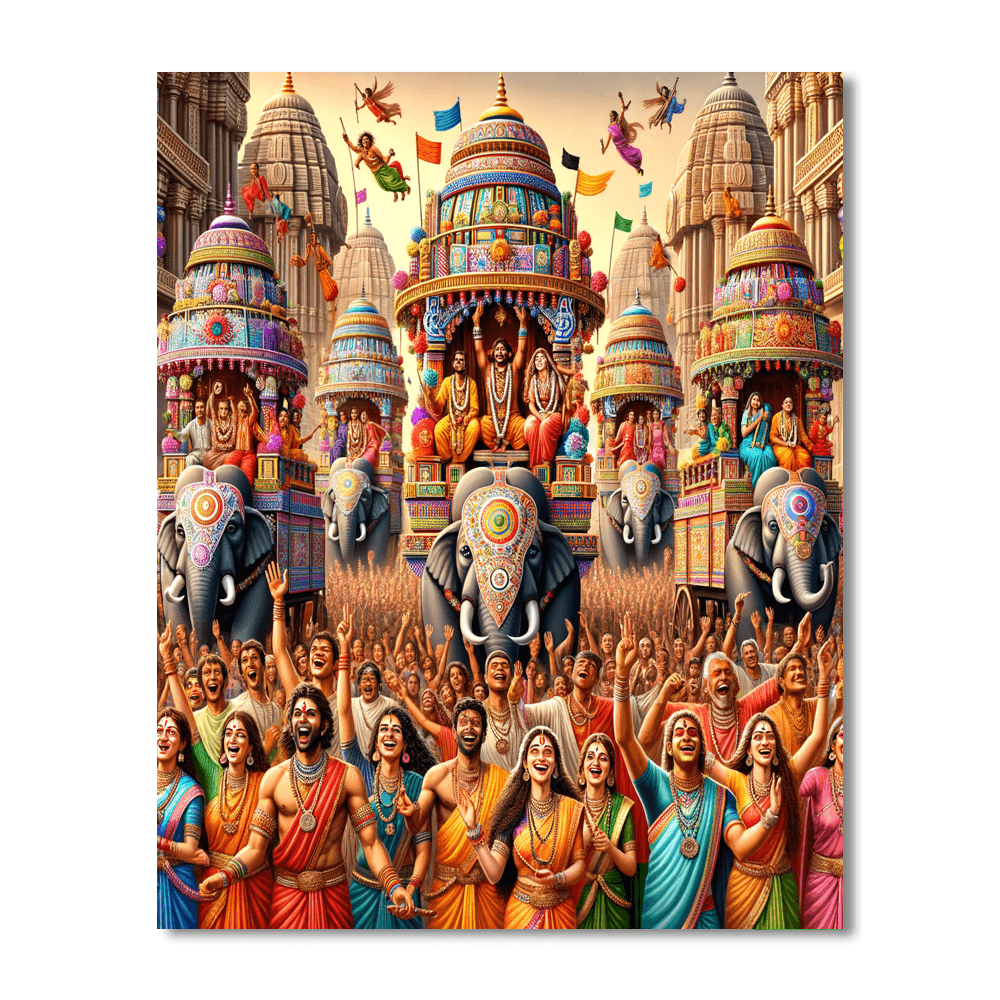 Rath Yatra Paint By Numbers