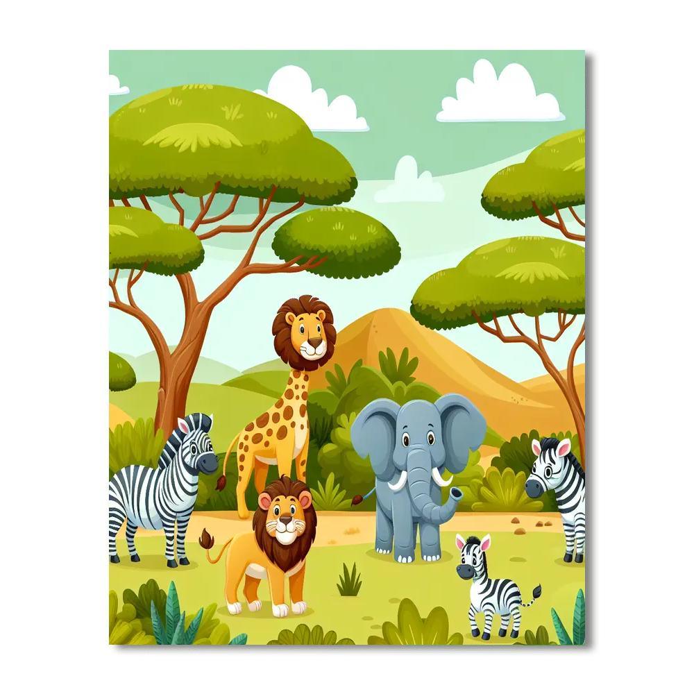Safari Trek Numbered Painting Kits