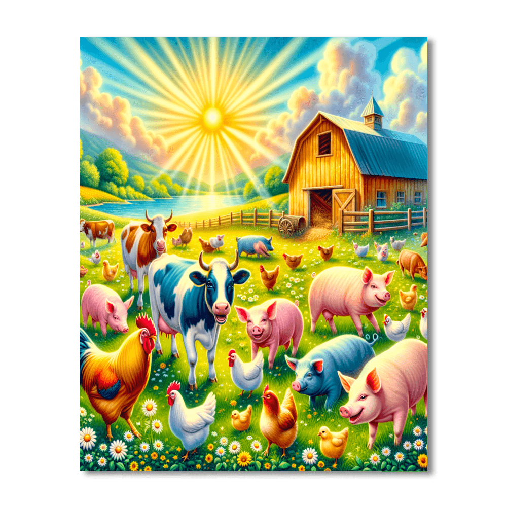 Delightful Farm Life DIY Paint By Numbers
