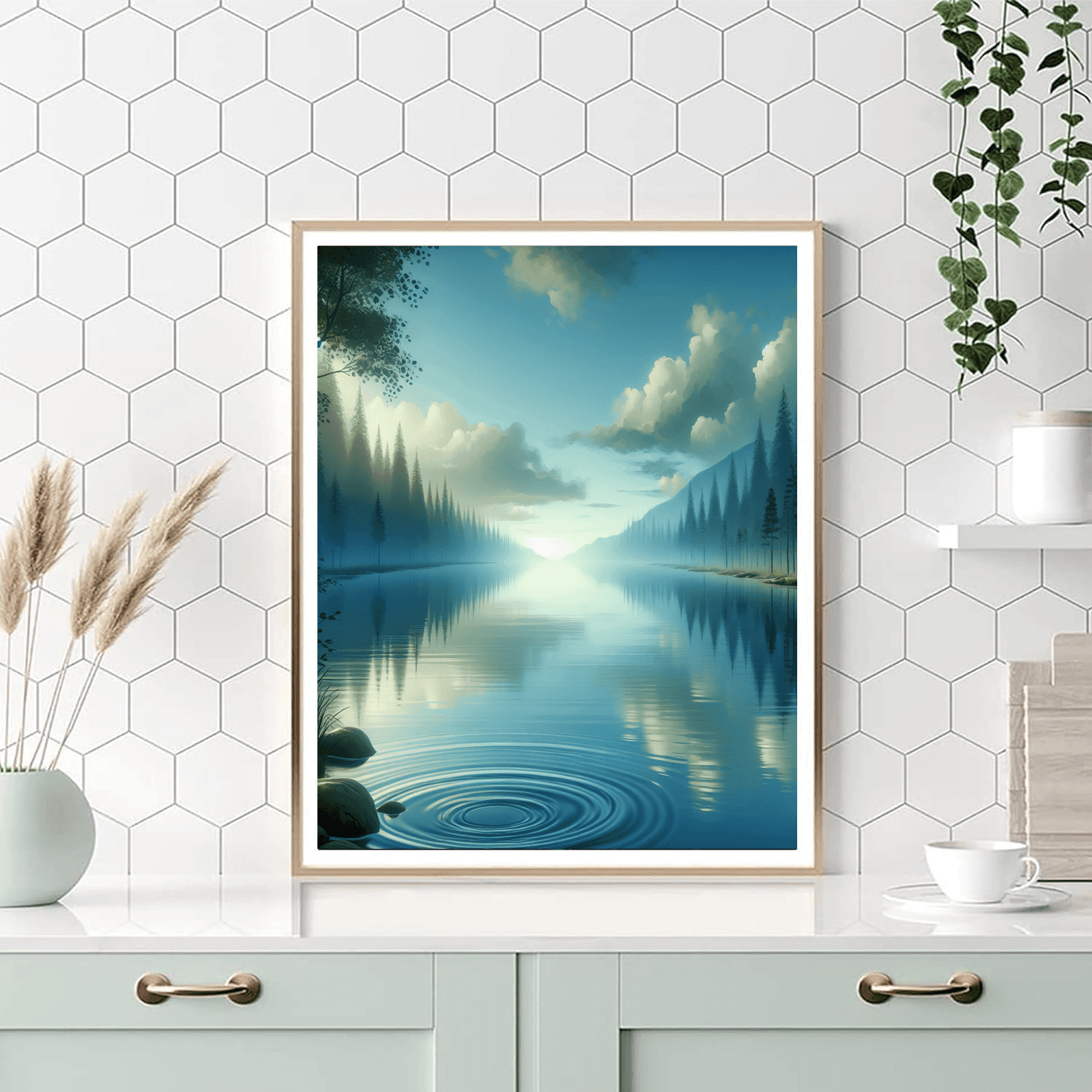 Peaceful Waters Painting Number Kit