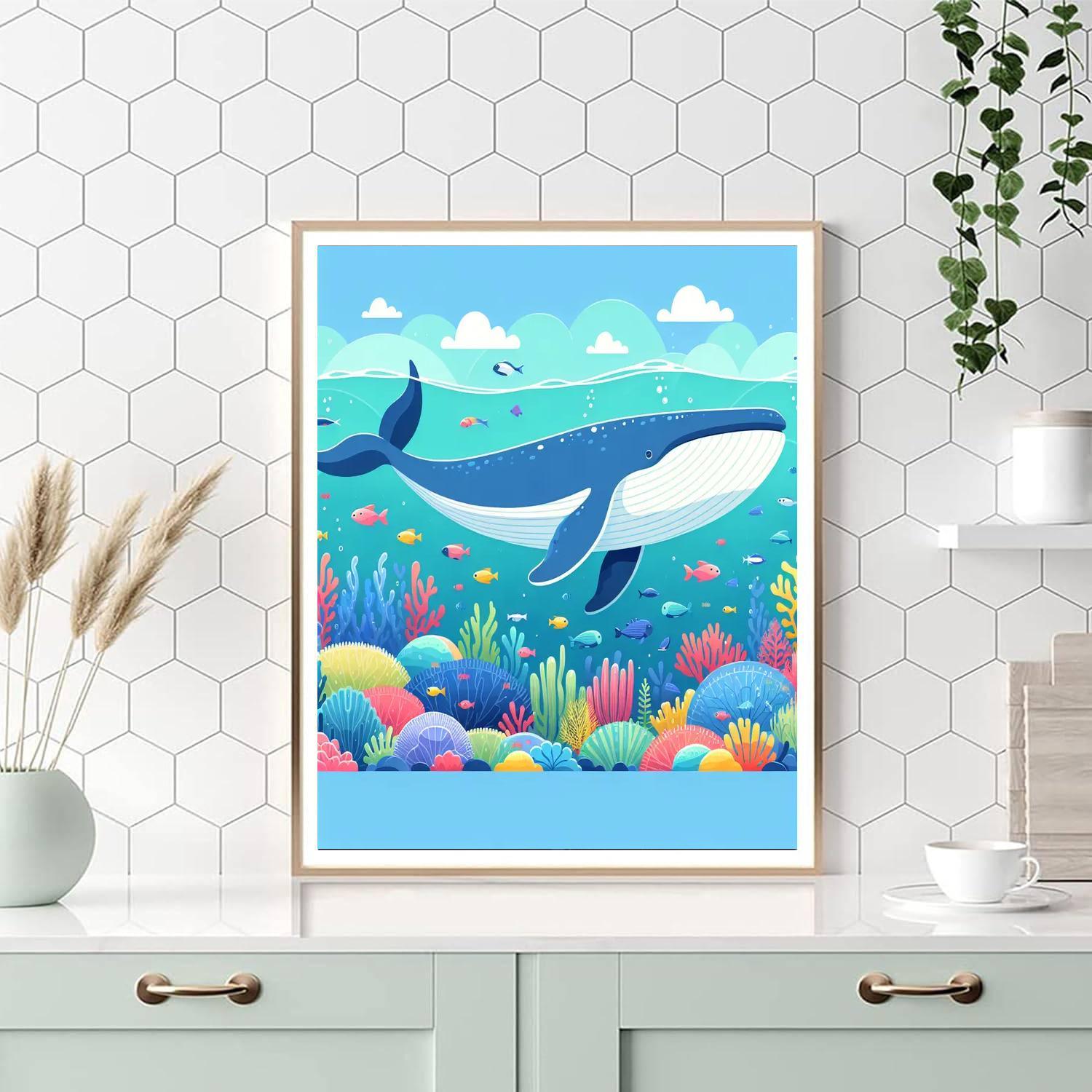 Majestic Whale's Ocean Odyssey Paint By Number
