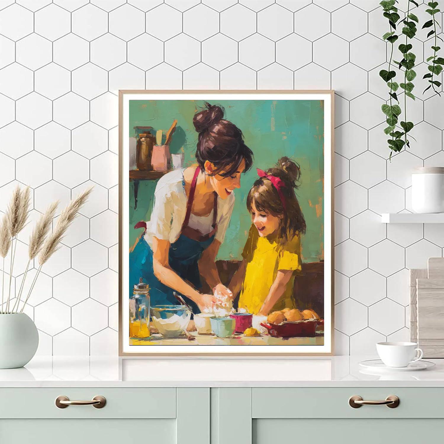 Baking Together In Love Painting By Numbers Kit