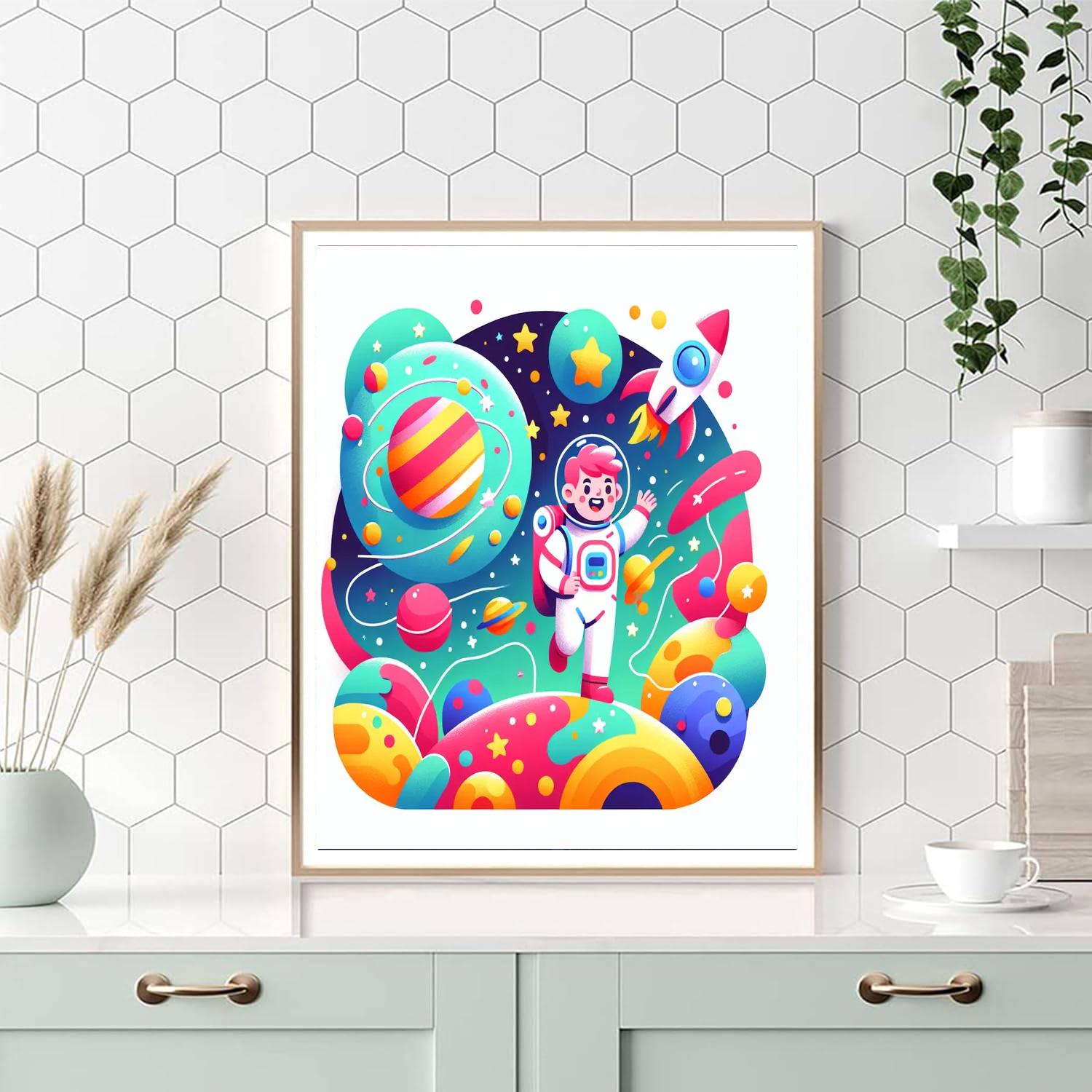 Cosmic Exploration Expedition Paint By Numbers Art