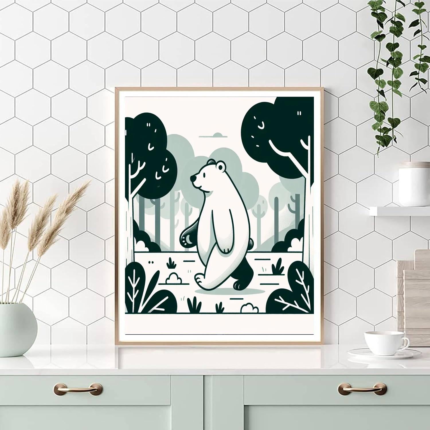 Friendly Bear Adventure Paint By Numbers Kits