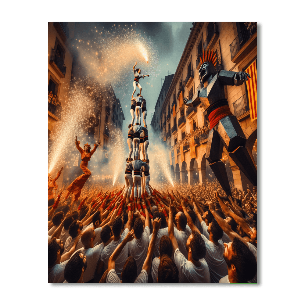 La Mercè Festival - Spain Numbered Painting Kits