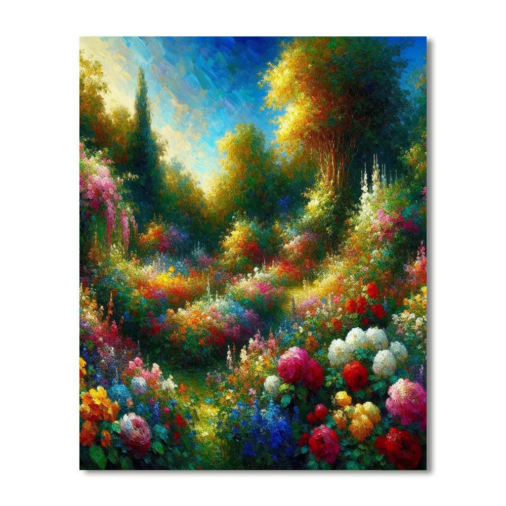 Floral Symphony Abundance Number Painting