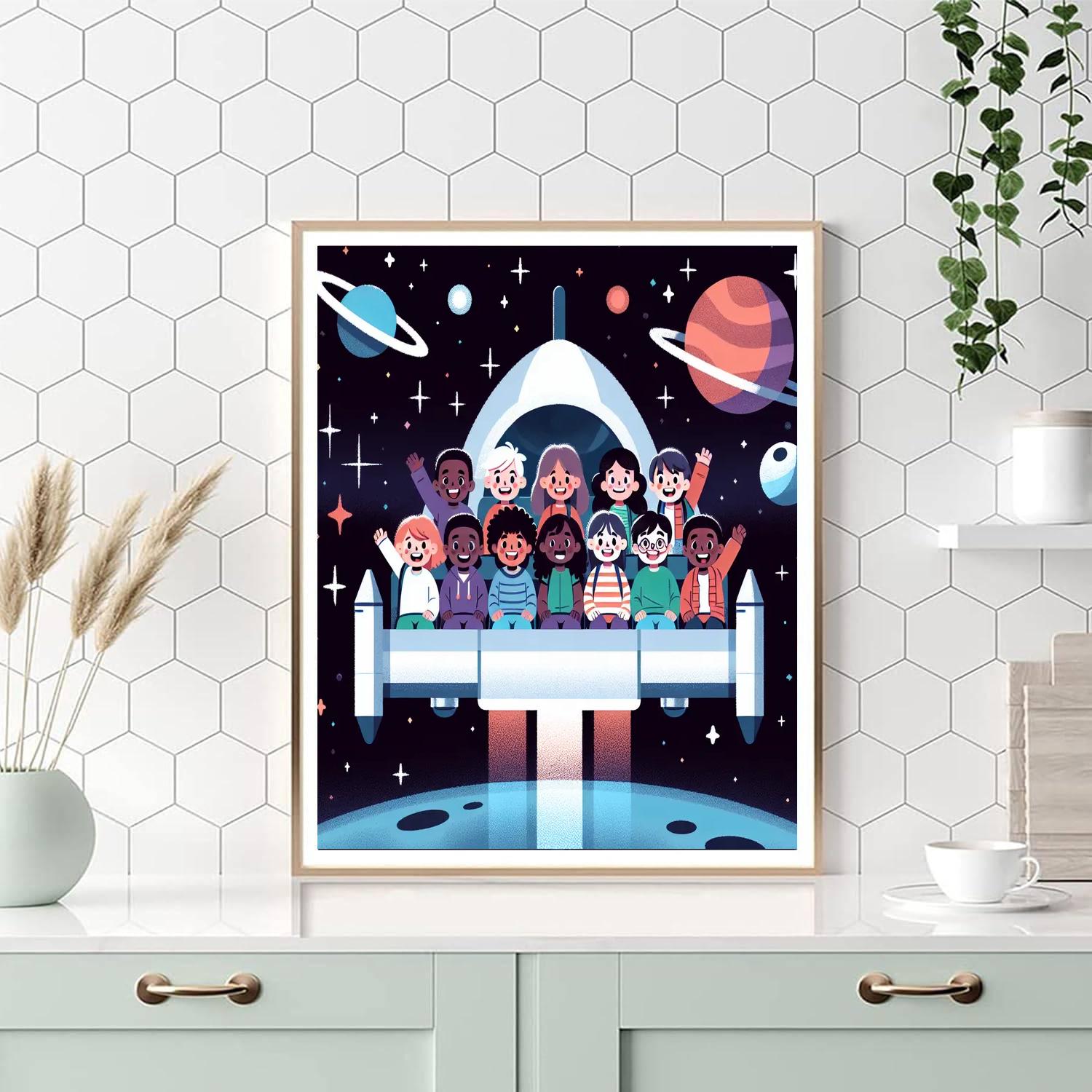 Space Shuttle Safari Paint By Color