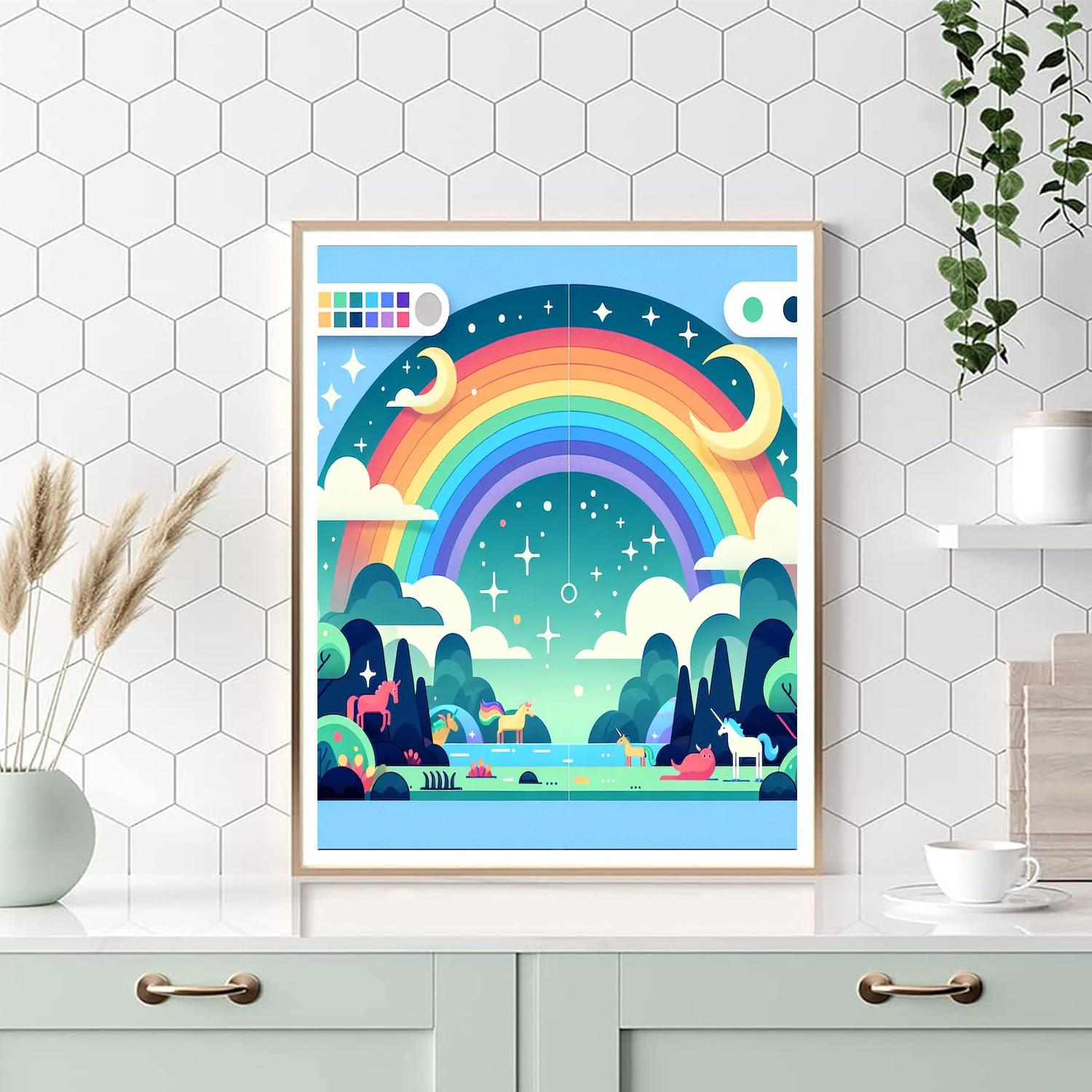 Rainbow Fantasy Voyage Paint By Number