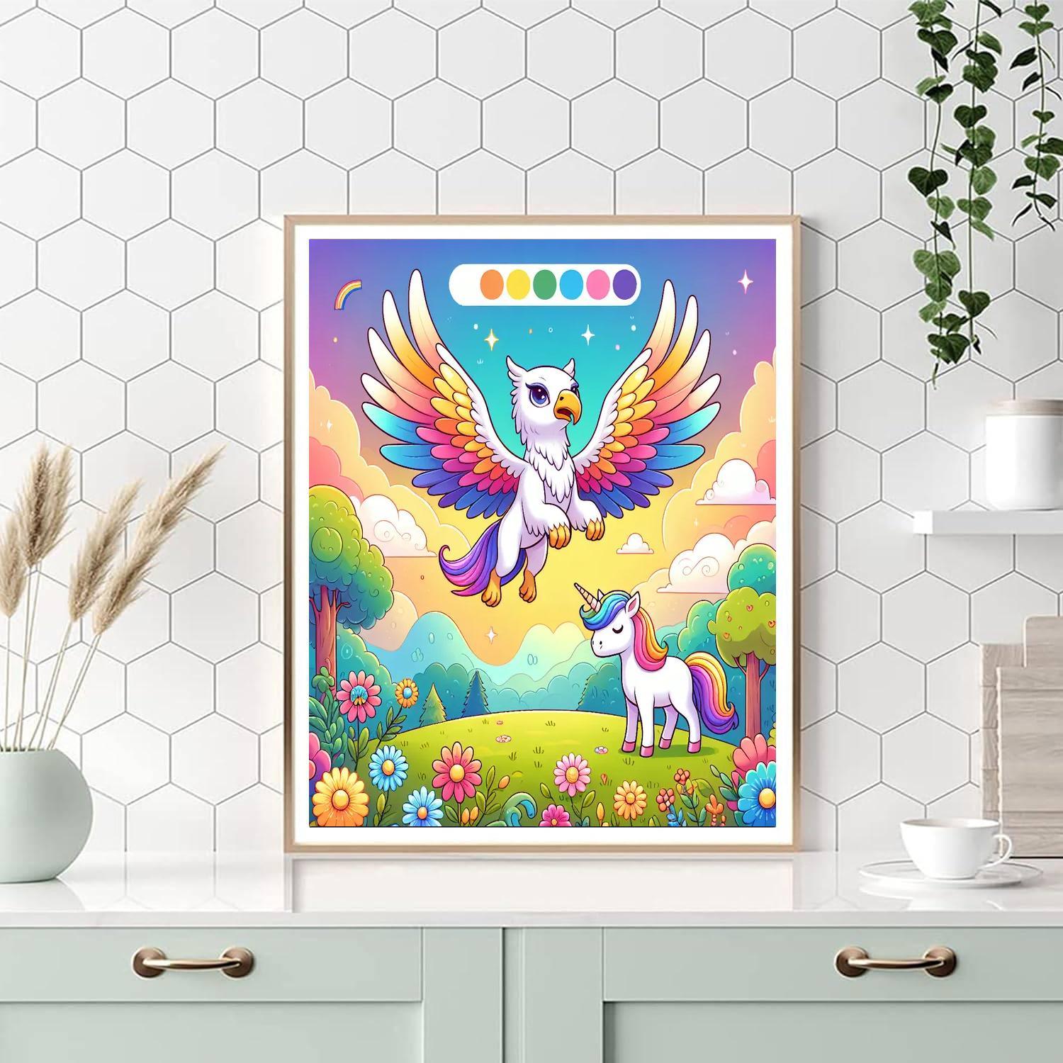 Mythical Creatures Safari Painting Number Kit
