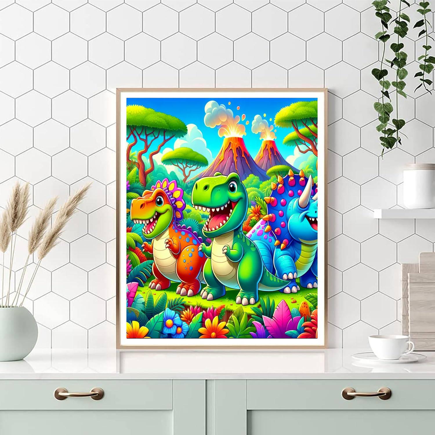 Dinosaur Fun Days Paint By Number