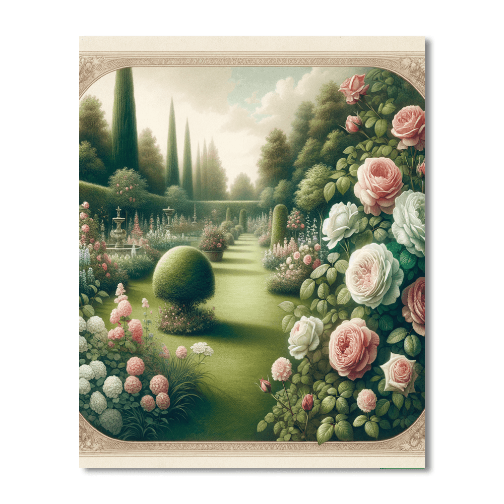 Victorian Garden Afternoon Paint By Color