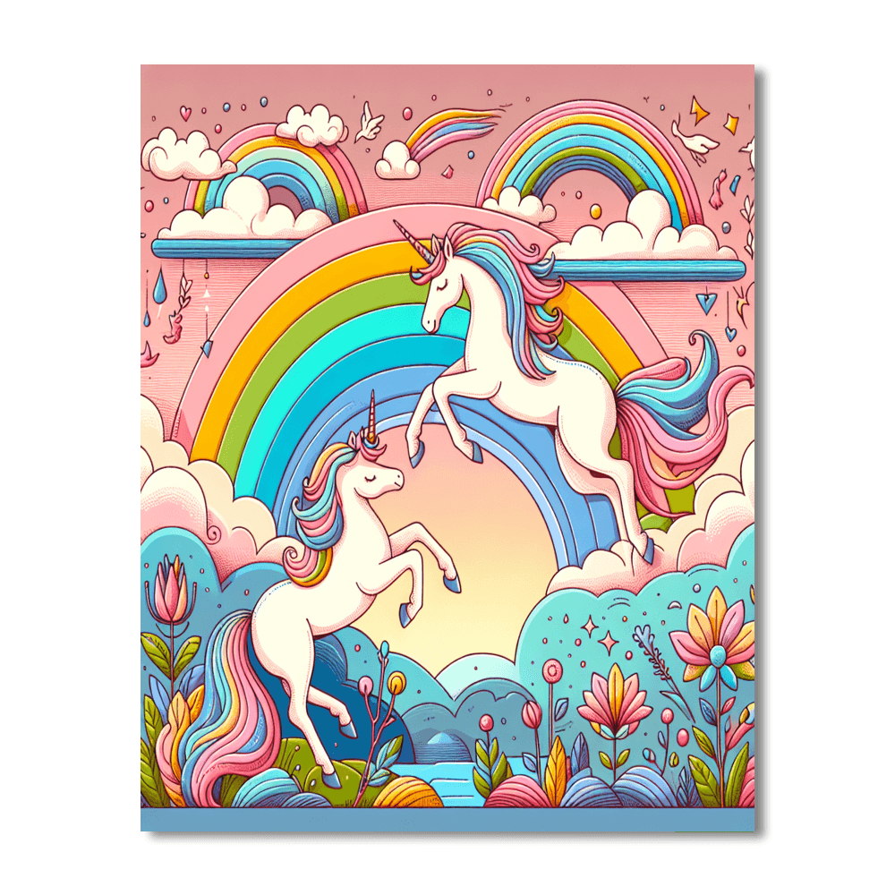 Unicorn Utopia DIY Paint By Numbers